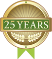 25 Years Experience Logo