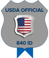 USDA Official 840 ID